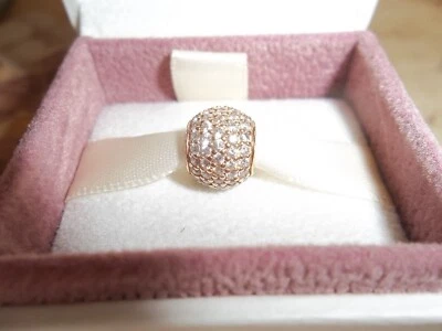 Подлинный подлинный Pandora 14 карат золото Pave огни мяч подвеска 750819CZ - RRP £399 - Изображение 1 из 3