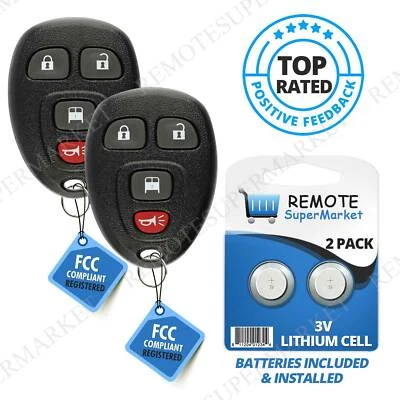 2 Replacement for GMC Savana 07-14 1500 07-17 2500 3500 09-16 4500 Remote Fob - Image 1 of 4