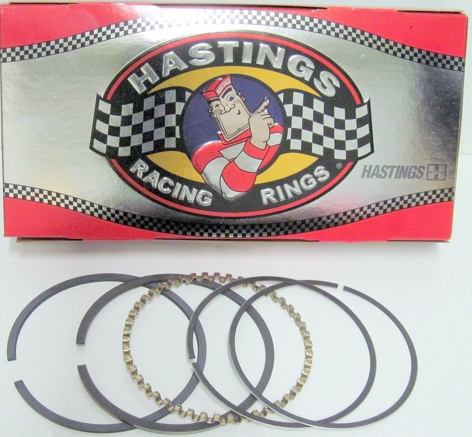 Anillos dúctiles Moly Chevy 283 307 Pontiac 350 Hastings RACE 5/64/5/64/3/16 horas  Foto 1 de 1