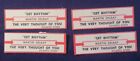 Lot of 4 Loose 45 RPM Jukebox Tags/Title Strips MARTIN DELRAY