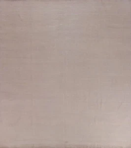 Modern Wool Taupe Gabbeh Solid Area Rug 10x10 Square Hand-made Room Size Carpet - Picture 1 of 14