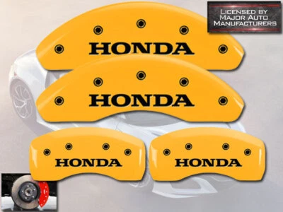 Cubiertas de pinza de disco de freno MGP 2016-2021 "Honda" Civic EX LX Sport delanteras traseras Ylw Foto 1 de 4