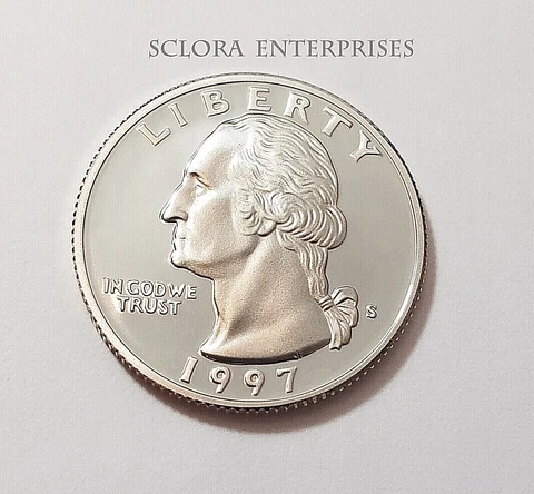 1997 S WASHINGTON *CLAD PROOF* QUARTER  **FREE SHIPPING** Cover