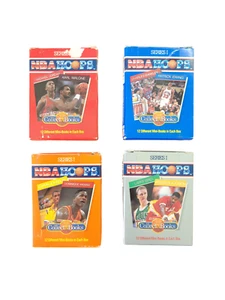 1990 NBA Hoops COLLECT A BOOKS Series 1 Boxes 1-4 READ DESCRIPTION! RARE MJ HOF - Picture 1 of 7