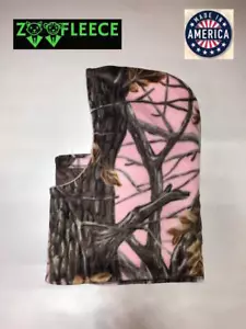ZooFleece Pink Camo Headgear Balaclava Ski Mask Hood Face Camouflage Snow Hunt - Picture 1 of 8