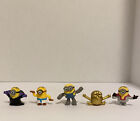 Zestaw 5 figurek Minions Rise of Gru 2", złota figurka zabawki oświetlenie McDonalds