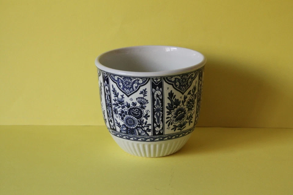 traumhafter imposanter Übertopf Blumentopf Delfts Boch 16 cm - Bild 1 von 1