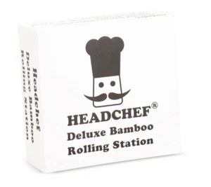 HeadChef Bamboo XL Wooden Rolling Box   - Picture 1 of 6