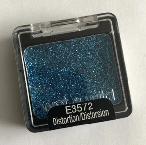 Wet N Wild Coloricon Mono Eyeshadow Face Body E3572 Distortion Blue Glitter - Picture 1 of 1