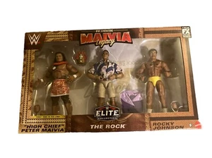 WWE Mattel Elite The Rock WWE Generations Maivia Legacy 3-Pack Exclusive - Picture 1 of 2