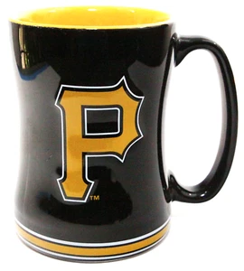 Pittsburgh Pirates Ceramic Mug 11 Oz Boelter Brands Black Gold Logo Baseball - Picture 1 of 6