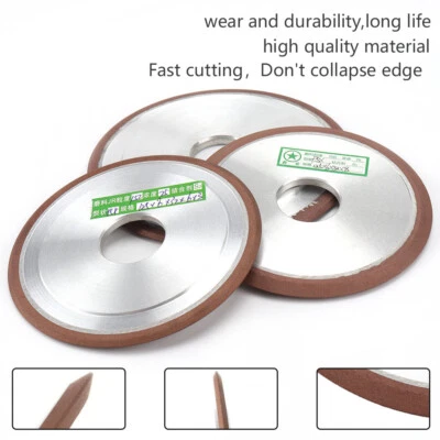 5" 125mm Diamond Grinding Wheel Carbide Cutter Grinder Sharpener Milling Tools - Image 1 of 4