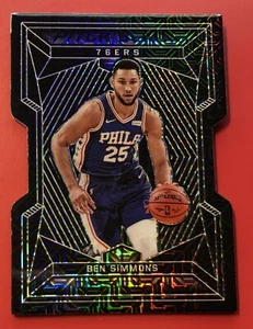 2019-20 Panini Obsidian Basketball Ben Simmons #21 Pitch Black White Mojo 1/1 ๐ - Picture 1 of 4