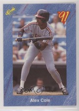 1991 Classic Update Blue Travel Edition Alex Cole #T36