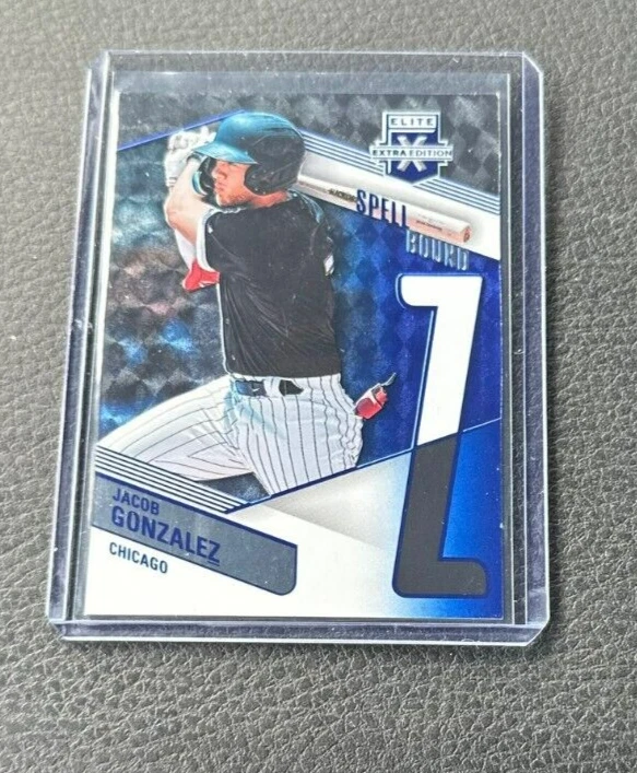 2023 Panini Elite Extra Edition Jacob Gonzalez SpellBound Blue 169/199