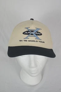 Baseballmütze AALIYAH '94-'95 - World Tour verstellbar Druckknopflasche hellbraun schwarz R&B - Bild 1 von 5