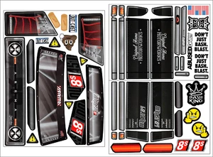 *NEW!!* 1/5 Arrma Outcast 8s Custom Window Decals/stickers - body stickers only - Picture 1 of 1