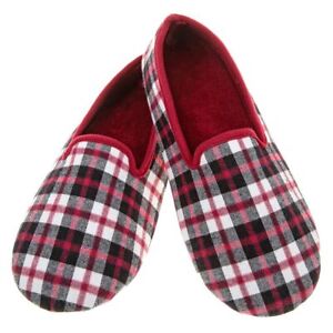 Snoozies New Plaid Men's SuperSoft Sherpa House Slippers Choice of Size & Colour