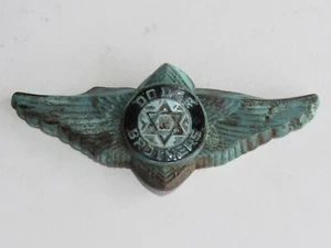 Vintage 1929-31 Dodge Brothers Winged Enamel Radiator Badge Emblem Original Rare - Picture 1 of 5