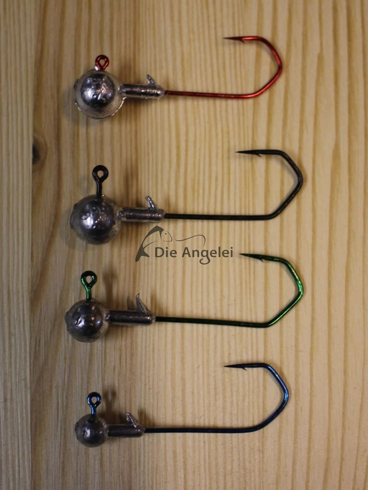 Profi Blinker Jigköpfe, Jighead, Rundkopf, Twisterkopf mit High-Carbon Haken - Bild 1 von 1