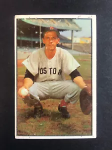 1953 Bowman Color #41 Sammy White Boston Red Sox Pin holes - Picture 1 of 2