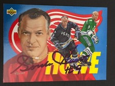 GORDIE HOWE 1992 Upper Deck Autographed NHL card w/ Authentic Signature