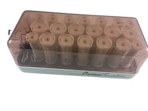 Vintage Carmen Twenties 20 Heated Hot Hair Rollers Curlers With Clips - Picture 1 of 6
