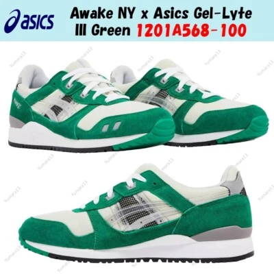 Awake NY x Asics Gel-Lyte III Verde 1201A568-100 Hombres Talla - Imagen 1 de 4