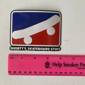 "Shorty's Skateboard Stuff" Logo Sticker Red/White/Blue NOS New - Picture 1 of 4