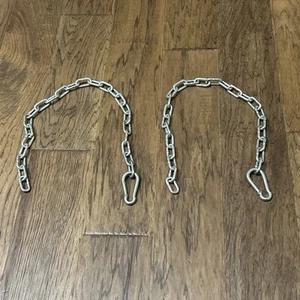 Bowflex Power Pro XTL Chains for Squat Platform Attachment Snap Hooks FREE SHIP - Picture 1 of 9