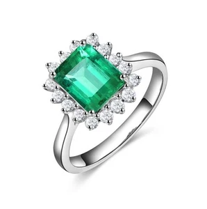 Platinum Plated Sunflower Oval GemStone Open Size Ajustable Fashion Wedding Ring - Picture 1 of 14