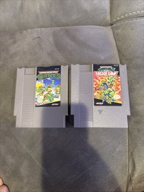 NES Nintendo TMNT Teenage Mutant Ninja Turtles 2 Game Lot Tested I II Arcade