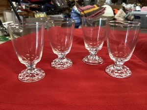 "4 vasos de jugo American Fostoria American Lady de cristal de 4""" - Imagen 1 de 5