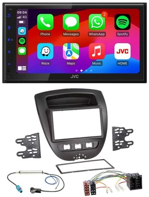 JVC Bluetooth 2DIN MP3 DAB USB Autoradio für Toyota Aygo Peugeot 107 Citroen C1 - Bild 1 von 4
