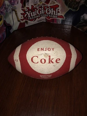 Vintage Coca-Cola Football Soda Small Red Promotional Enjoy Coke 9” - Image 1 of 3