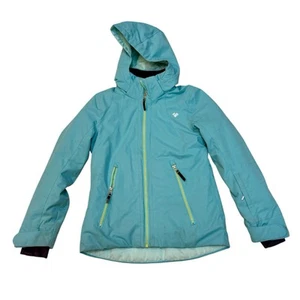 Obermeyer Youth Girls Teal Riley Winter Ski Jacket Coat Size M 10-12 - Picture 1 of 15