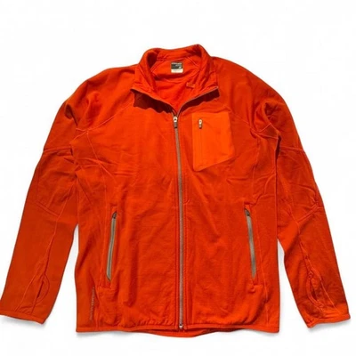 Chaqueta Icebreaker Hombre Lana Merino GT Cremallera Completa Naranja Capa Base Suave, Mediana  Foto 1 de 4