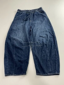 Gap Women's Mid Rise UltraSoft Easy Horseshoe Jeans Sz L Tall Dark Indigo - Picture 1 of 10