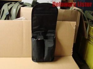 *Bolsa/bolsa de cinturón de 3 bolsillos de nailon negra de uso general universal edición militar de EE. UU. - Imagen 1 de 1