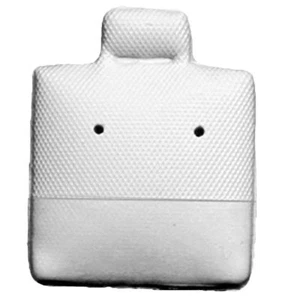 300 White Earring Puff Pads Cards 1"H x 1"W  Wholesale Lot - Picture 1 of 3