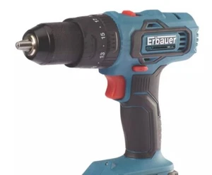 Erbauer Combi Drill Cordless EBCD18-Li-2 18V LiIon EXT Keyless Chuck Bare Unit m - Picture 1 of 1