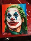 "Joaquin Phoenix Joker Realismus Acryl handgefertigte Malerei 8""x10"""