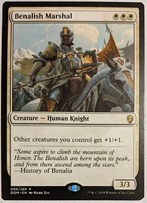 MTG Benalish Marshal DOM 6/269 NM Rare Dominaria - Image 1 of 4