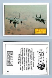 A Pair Of Eagles #1 Desert Storm 1991 Merlin Sticker - Picture 1 of 1
