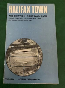 1969 Halifax Town V Mansfield Football Soccer Match Programme - Picture 1 of 3
