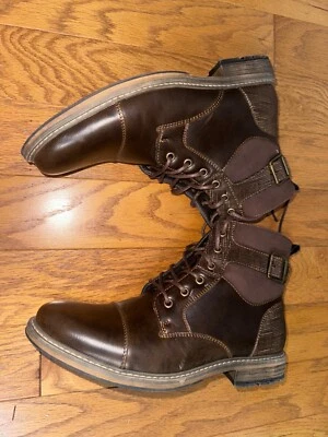 Новый ARIZONA JEAN CO Lautner мужчин коричневый шнурует вверх ботинки размер 10 М - Изображение 1 из 4