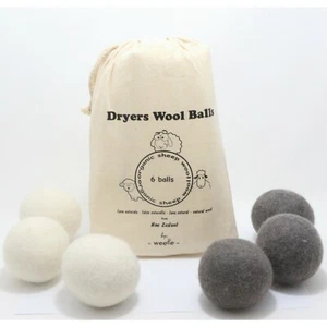 Bolas de lana natural, para suavizar tu ropa en la secadora - 6 Bolas organicas - Imagen 1 de 10