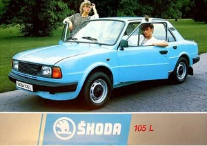 244266) Skoda 105 L Prospekt 198? - Picture 1 of 1
