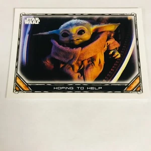 2021 Topps Star Wars The Mandalorian S1&2 UK Base #12 Hoping to Help - Picture 1 of 2
