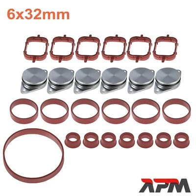 Collecteur D'Admission Papillon Joints 6x32 MM pour BMW 1 E87 3 E46 5er 7er - Photo 1/4